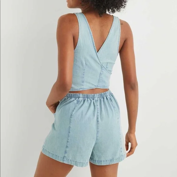 Aerie Wrap Back Romper Size Medium - Picture 4 of 7